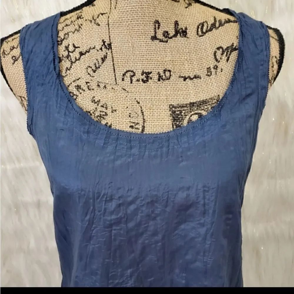 COPY - Eddie Bauer Tank Top Scoopneck Cotton Silk Crinkled